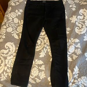 Express Skinny Jeans, 32x30. Hyperstretch, black.